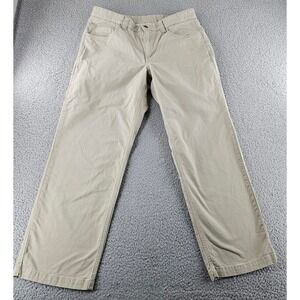 SCOTTeVEST Khaki Pants Mens 34x30 Twill Straight Leg SEV04 Hidden Pockets Travel